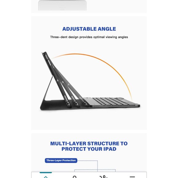 💰 5 FOR $40 / OMOTION IPAD KEYBOARD CASE MODEL KC002 (NEW) - Picture 5 of 15